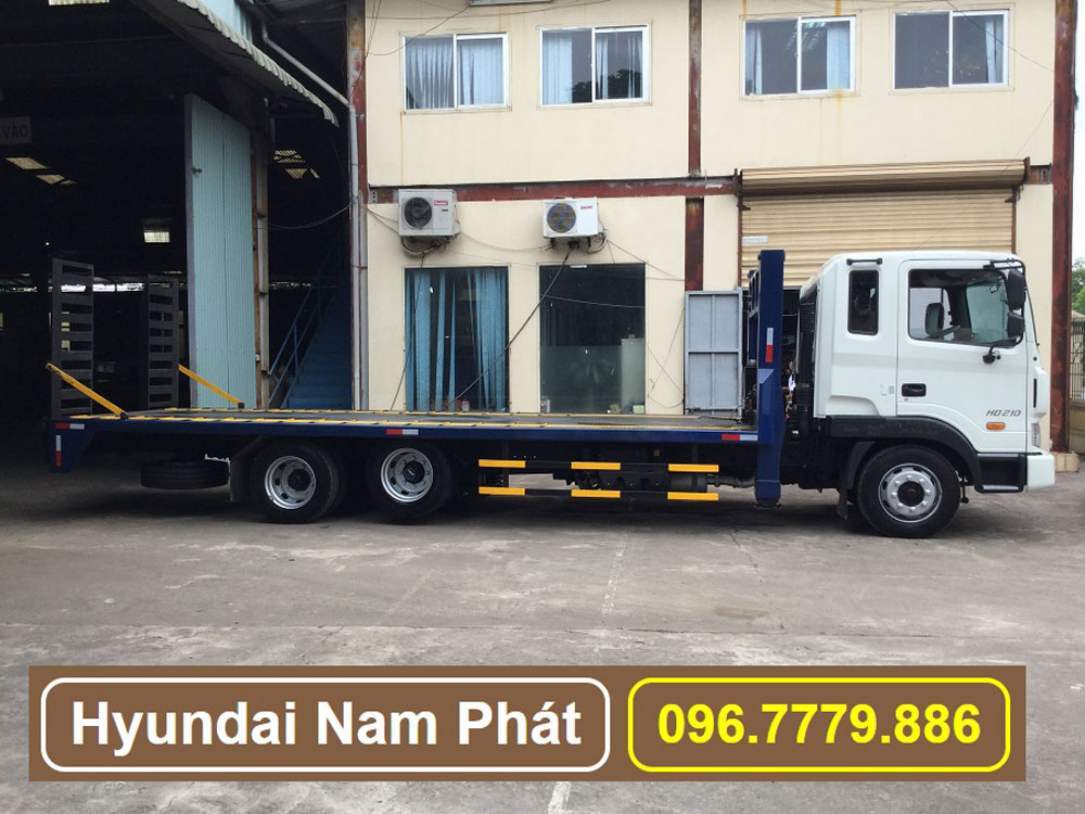 Xe Nâng Đầu Hyundai HD210 Chở Máy Chuyên Dùng chở xe cơ giới